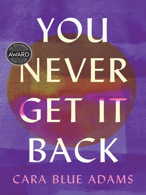 cover image of You Never Get It Back